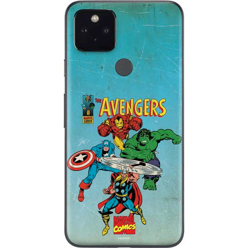 Marvel Classic Comics The Avengers Google Pixel 4a 5G Skin